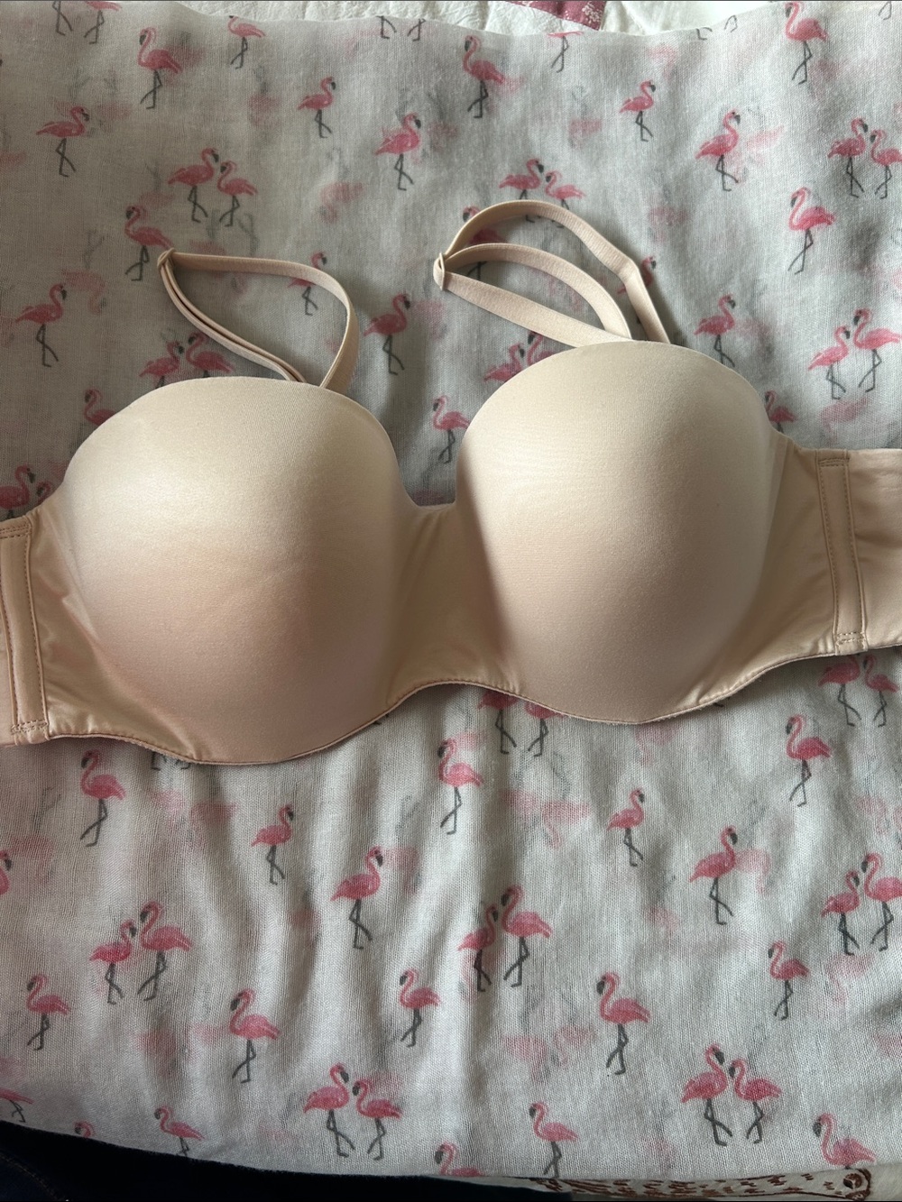 VICTORIA’s SECRET Strapless Convertible T-Shirt Bra - Nude